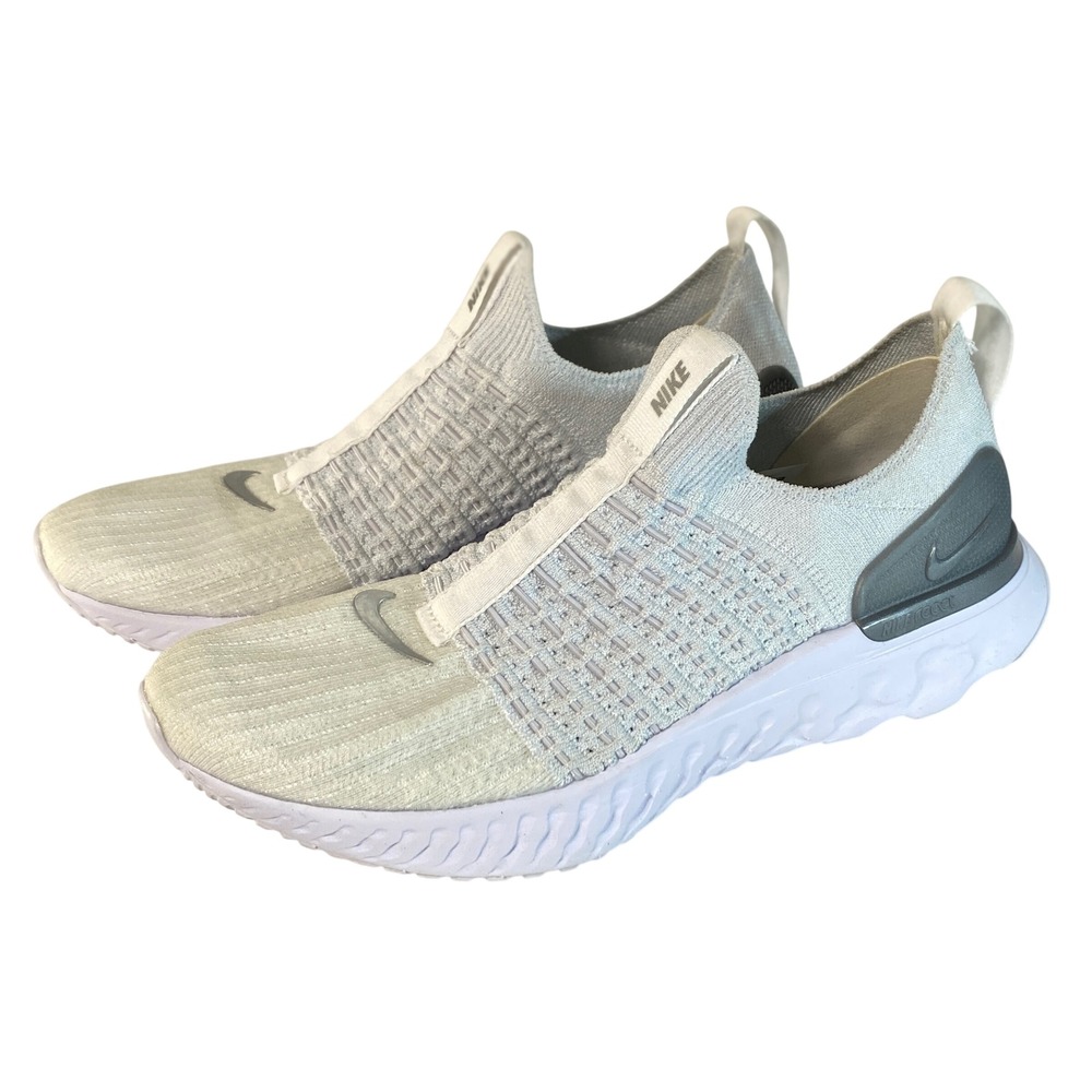 Nike React Phantom Run Flyknit 2 Womens Running Shoes‎ CJ0280-100 White 8.5